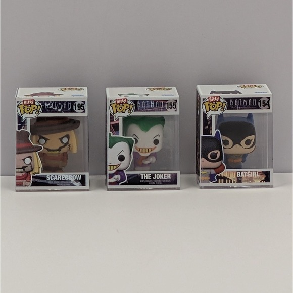 Funko Other - Funko DC Comics Bitty Pop! Scarecrow #195 Joker #155 Batgirl #154